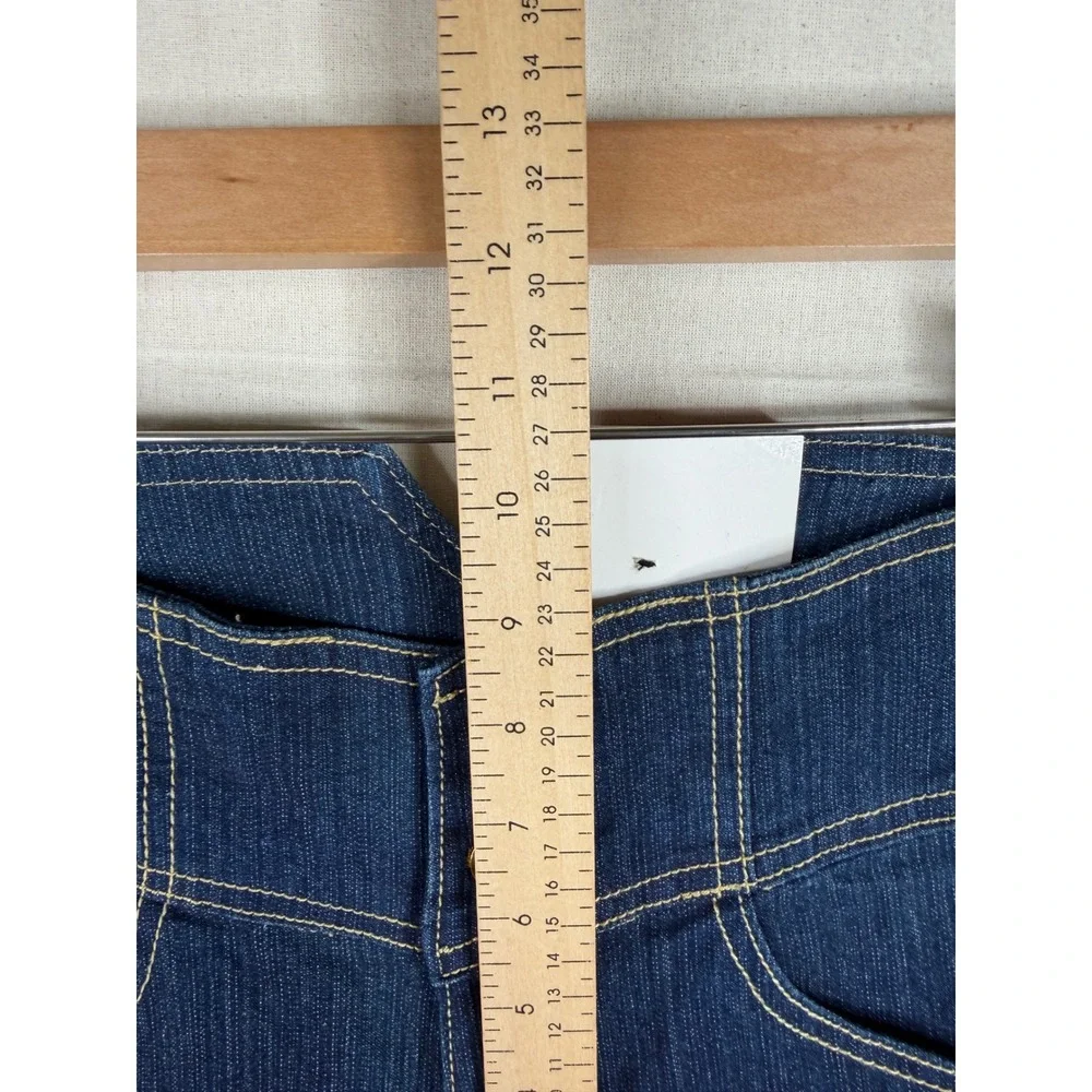 NWT South Pole High Waisted Corset Jeans size 10 Dark Blue Denim